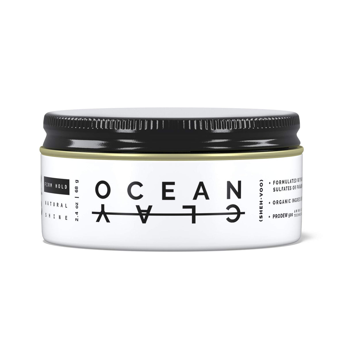 SHEHVOO Ocean Clay packaging shown, highlighting premium, sulfate-free styling option.