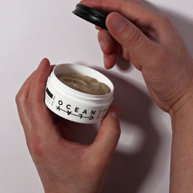 SHEHVOO Ocean Clay styling session highlights amino acid technology and sculpted texture.