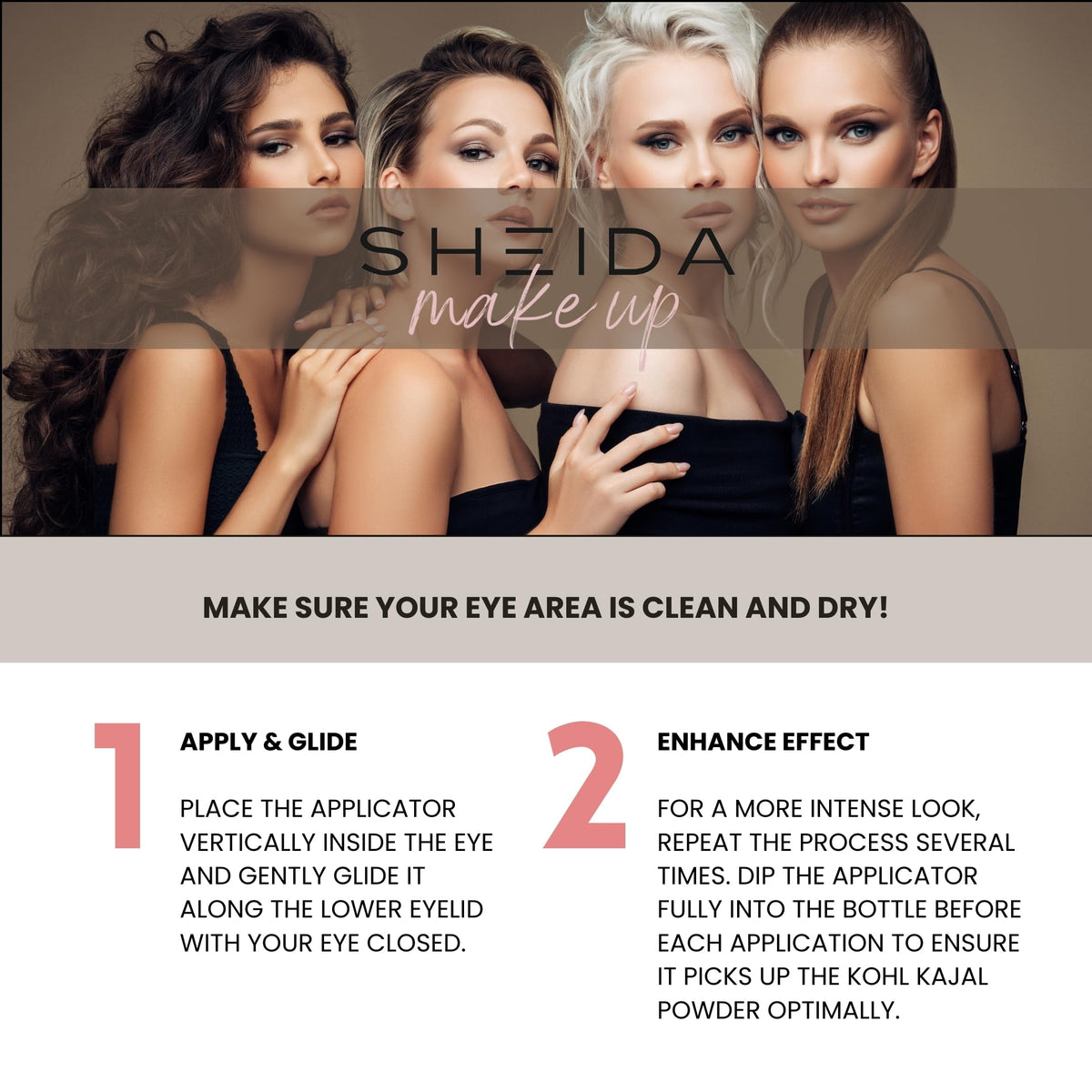 Sheida color shades display for versatile day-to-night looks