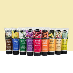 ShiKai Coconut Hand and Body Lotion on hands during application
