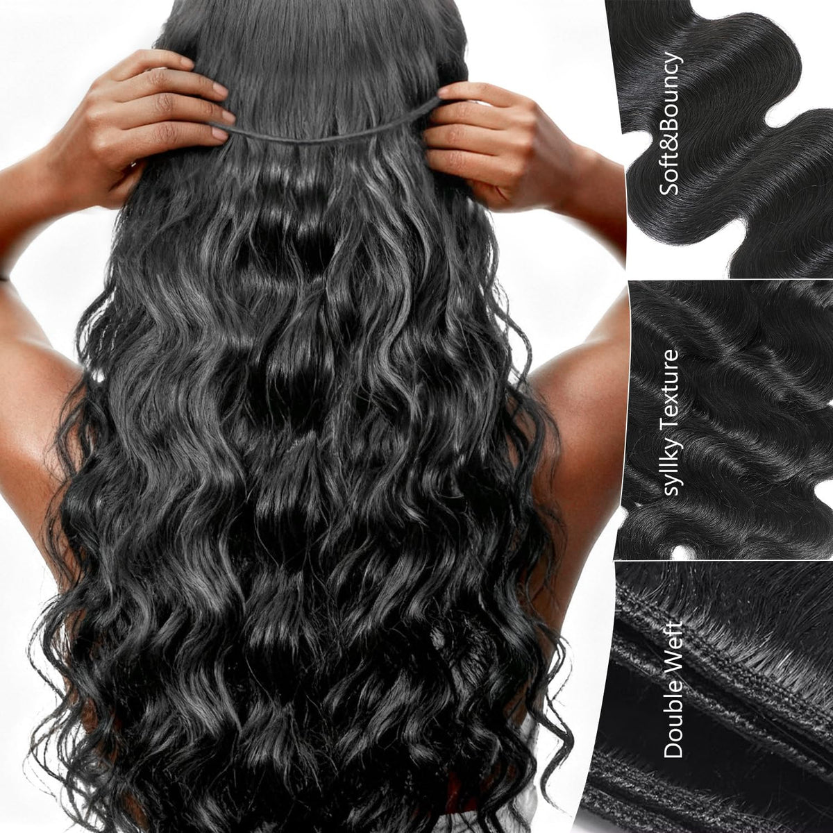 SheList closure blends with natural hair for a seamless look