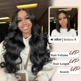 SheList 5x5 HD lace closure close-up shows seamless skin blend