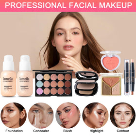 SHELAKIN 15-color concealer palette to customize coverage and brightness