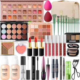 SHELAKIN all-in-one makeup kit opened for quick full-face routine
