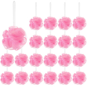 Shellwei pink mini loofah bulk for compact travel exfoliation