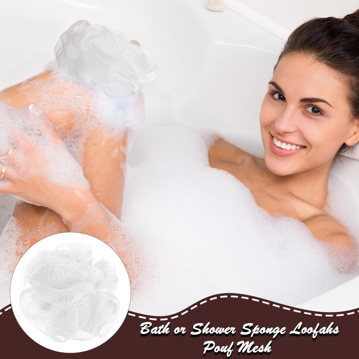 Shellwei bulk-pack shower sponge for economical everyday exfoliation