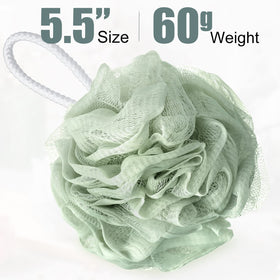 Shellwei charcoal mesh loofah puff for rich lather and cleansing