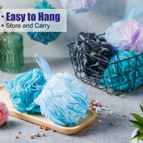 Shellwei knot-design drying—fast-drying loofah for easy storage.