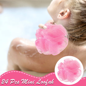 Shellwei lightweight bath loofah pink easy to grip