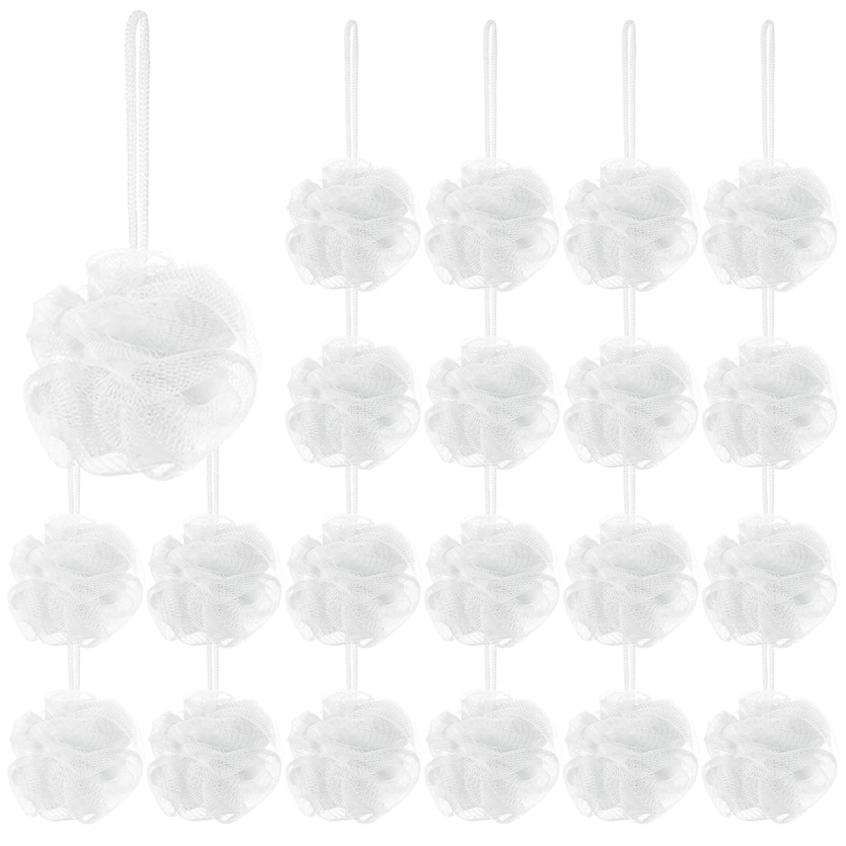 Shellwei mini loofah travel-size pack for convenient cleansing on the go