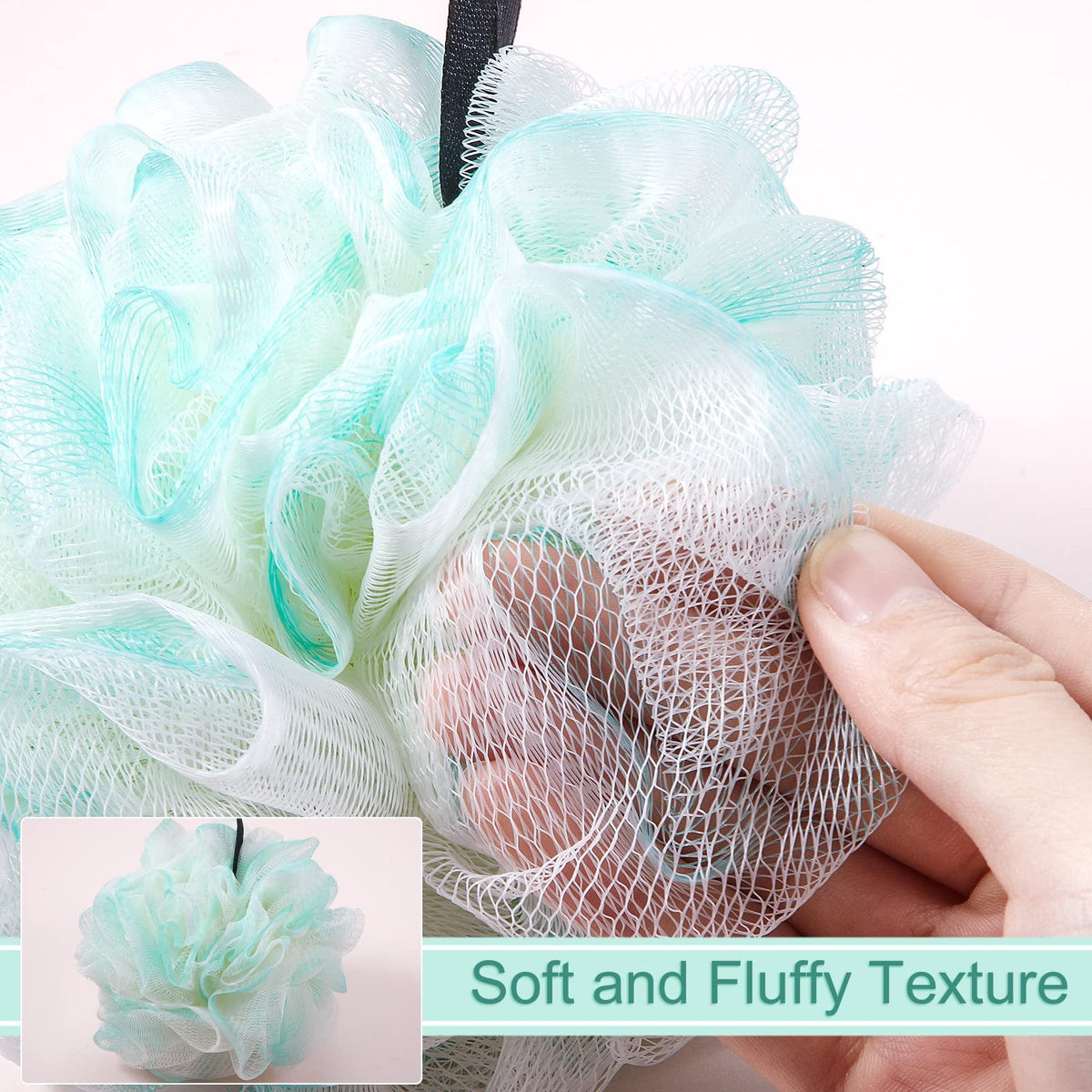 Shellwei loofah creates rich lather with your soap or body wash.