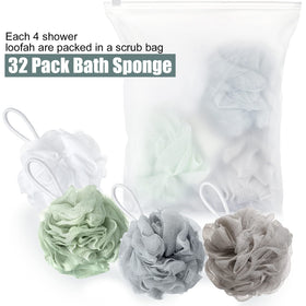 Shellwei travel friendly loofah fits in bag for on the go