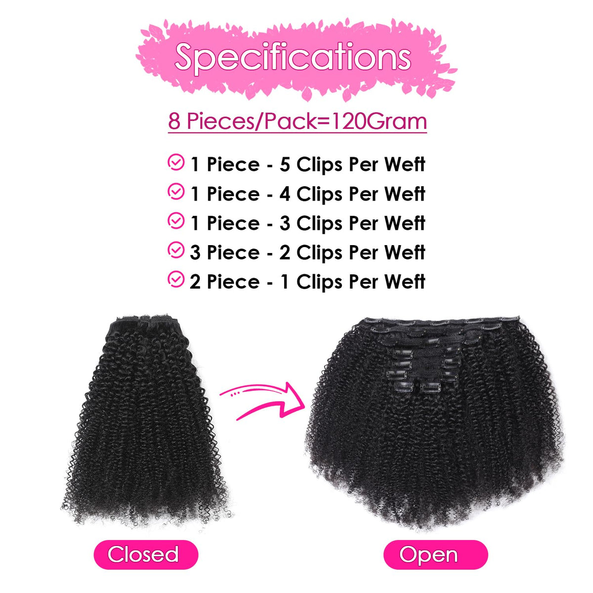 Shengboo clip-ins length 16 inches blend with natural hair