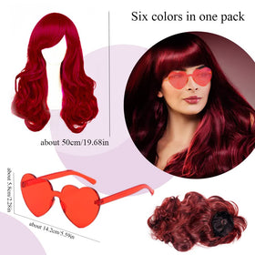 SHENJIPPC orange wig with bangs for standout cosplay.