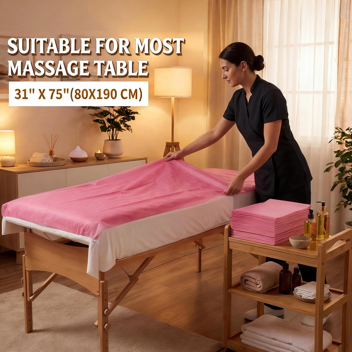 SHENKUAI salon use disposable sheets offer convenient hygiene on the go.