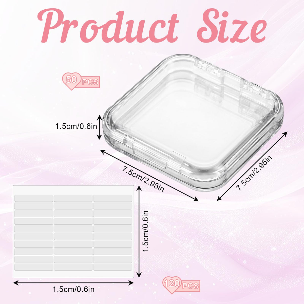 SHENLIU clear acrylic nail display box showcases sets at a glance.