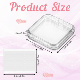 SHENLIU clear acrylic nail display box showcases sets at a glance.