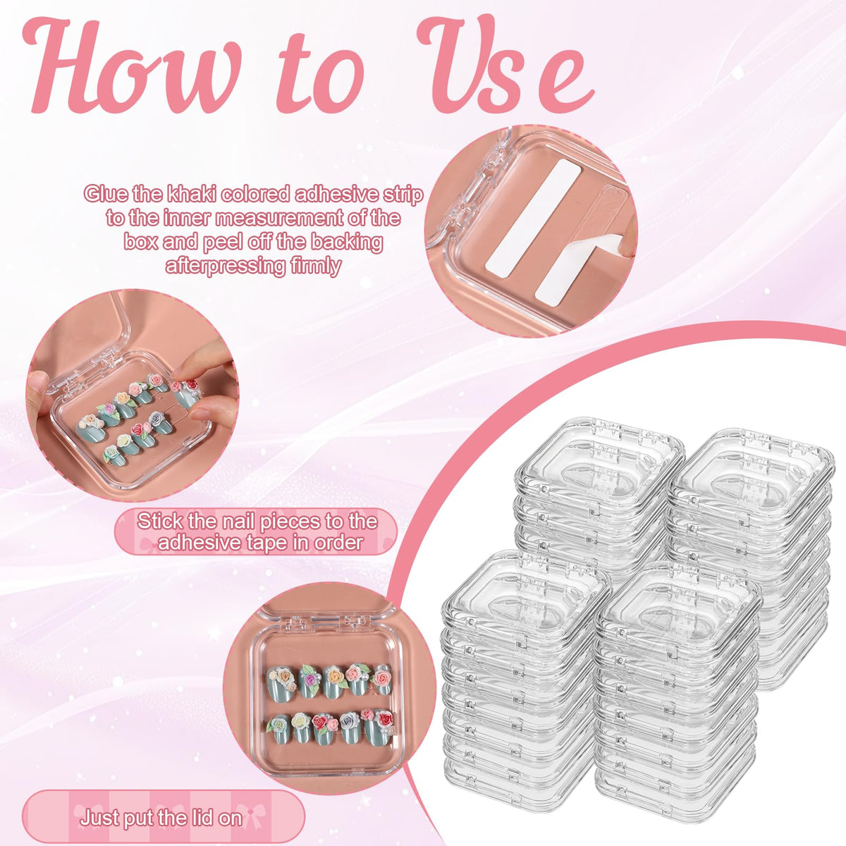 SHENLIU storage box for nail art and small accessories.