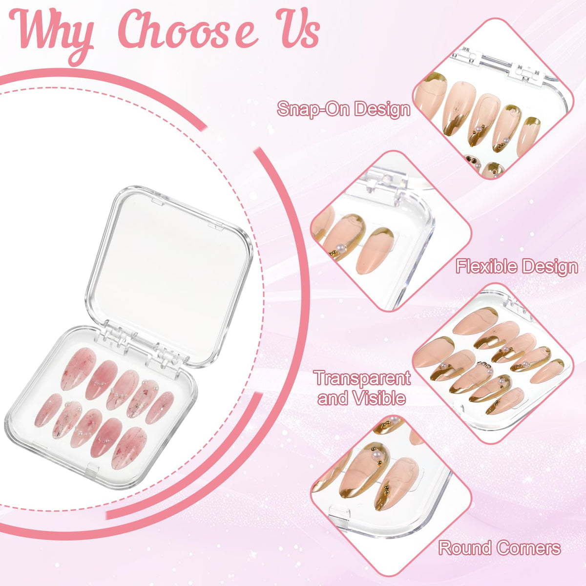 SHENLIU travel-friendly nail boxes for portable nail sets.