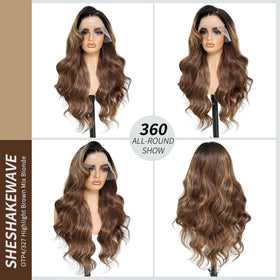 Sheshakewave body wave synthetic Futura fiber offers durable, heat-safe styling.