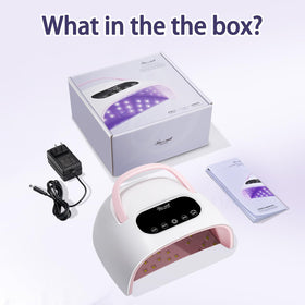 SHEXNAIL UV LED Nail Lamp carrying handle for studio mobility.