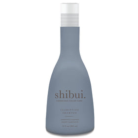 SHIBUI Clarifying Shampoo bottle-front highlighting color-safe, silicone-free cleansing.
