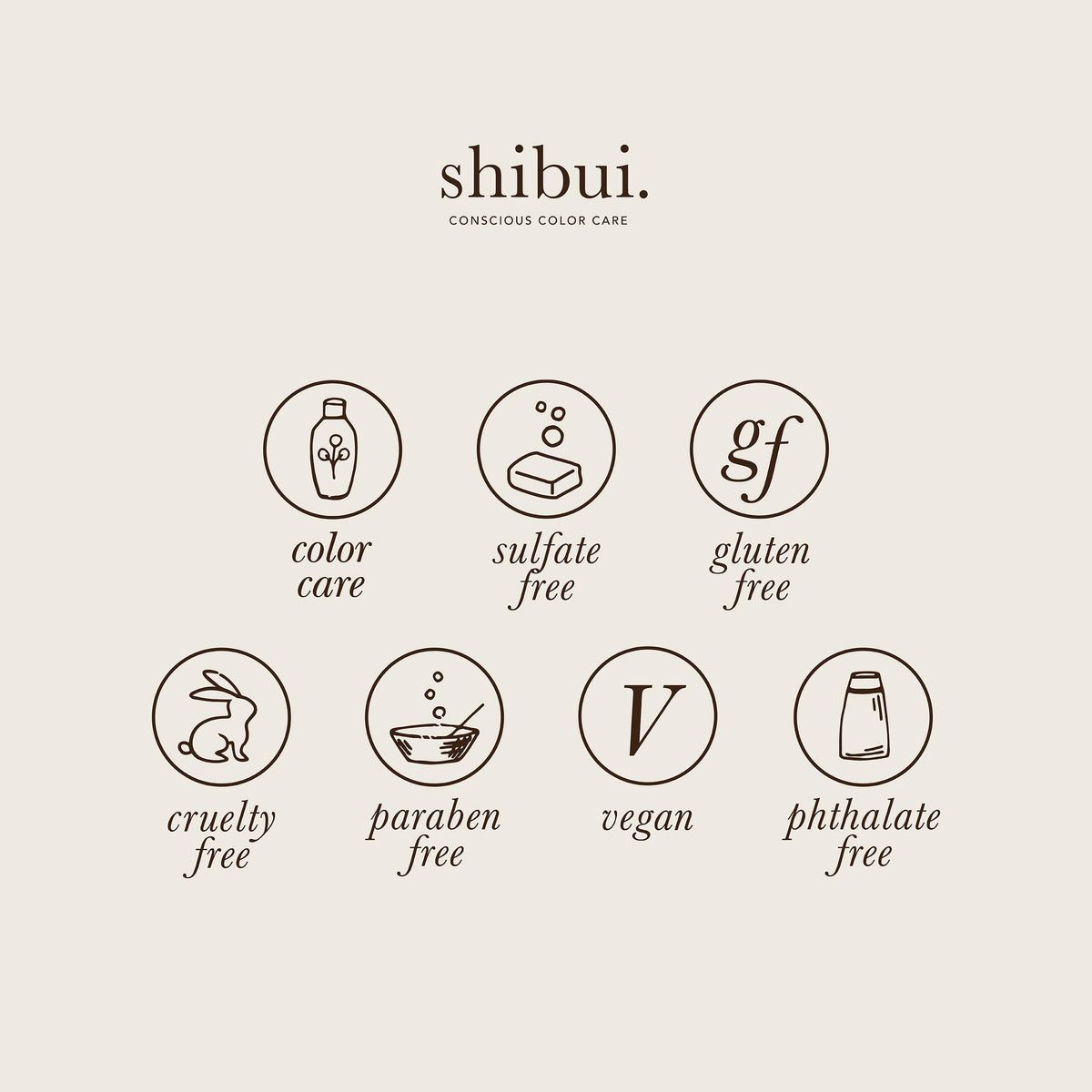 SHIBUI close-up of spirulina and cucumber ingredients nourish color-treated hair
