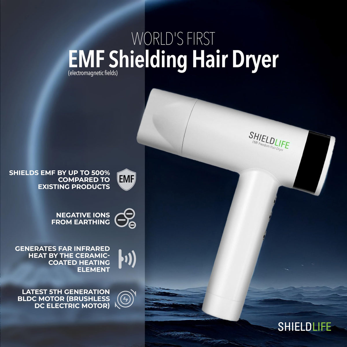 Shield Life high speed motor 110k RPM focus for fast drying