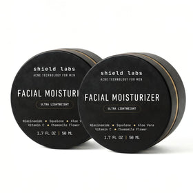 Shield Moisturizer being applied on skin for daily hydration without shine