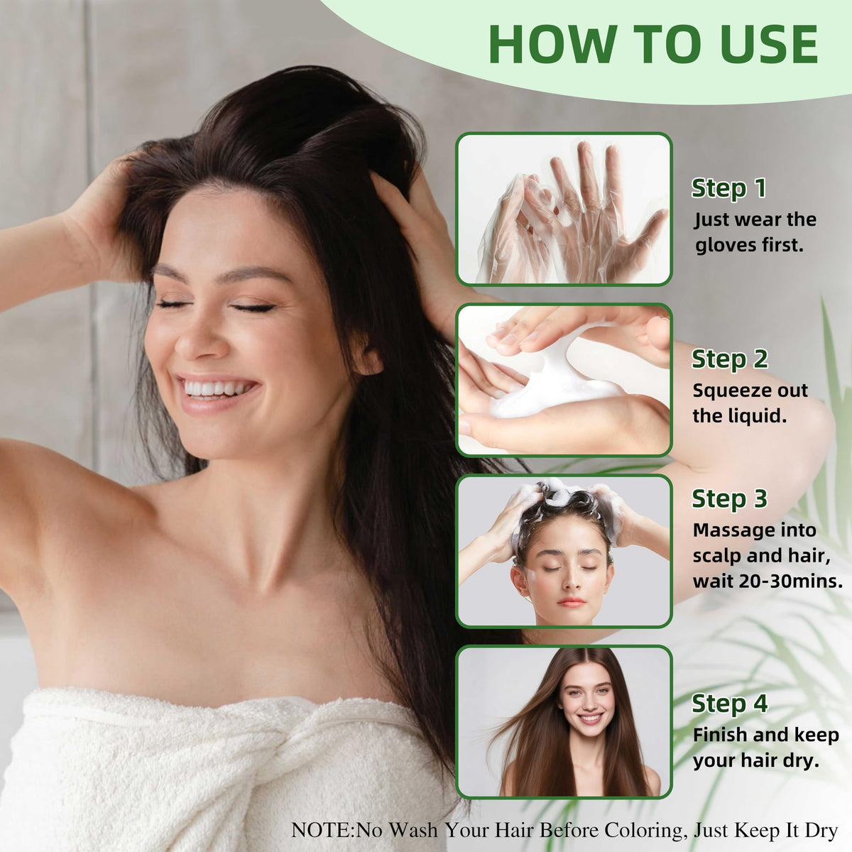 SHIHUANUO hair dye shampoo can be used on beards for subtle darkening.