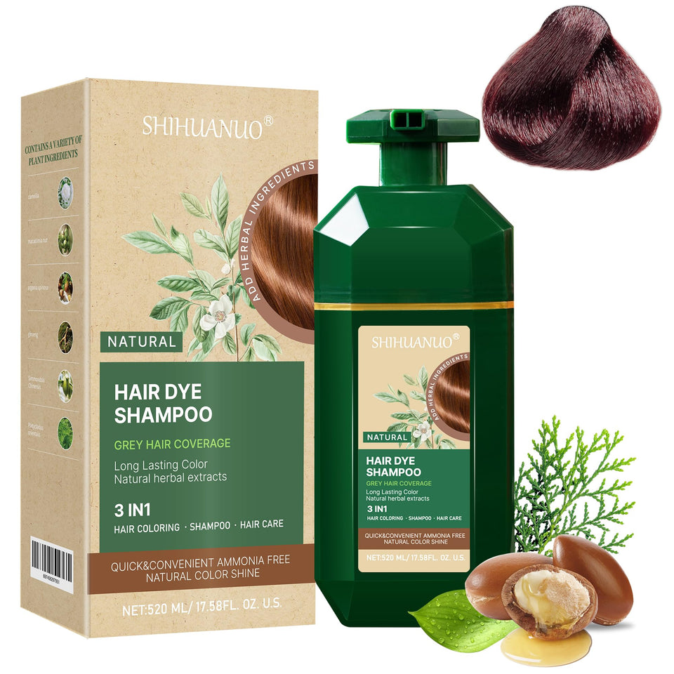SHIHUANUO Hair Dye Shampoo bottle for easy at-home color application