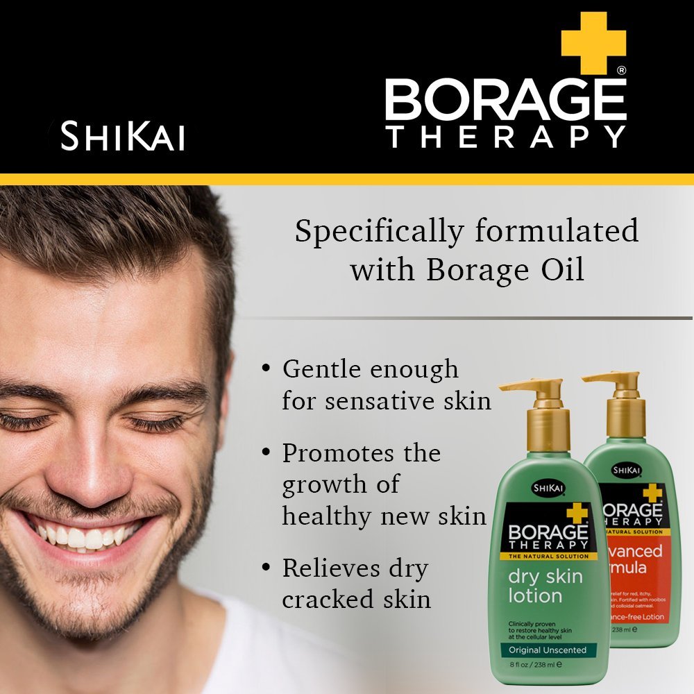 ShiKai Borage Therapy bottle on a bathroom shelf for daily hydration.