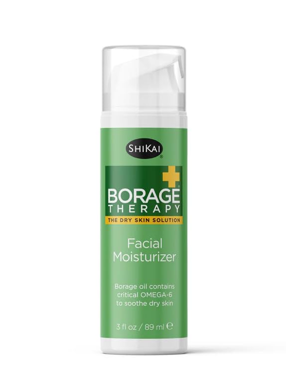 ShiKai Borage Therapy facial moisturizer bottle shows unscented daily hydration.