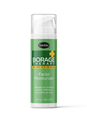 ShiKai Borage Therapy facial moisturizer bottle shows unscented daily hydration.