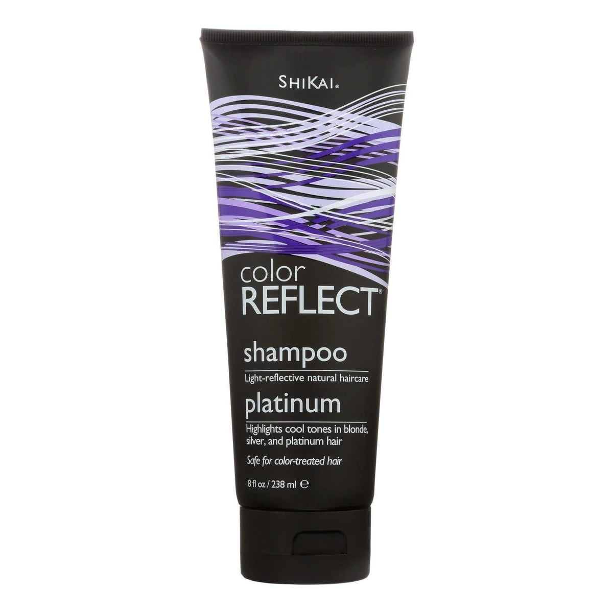 ShiKai Color Reflect Platinum shampoo bottle pour highlighting cool blonde tones