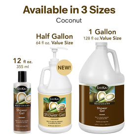 ShiKai gel with aloe vera oatmeal ingredients visible beside bottle for soothing cleanse.