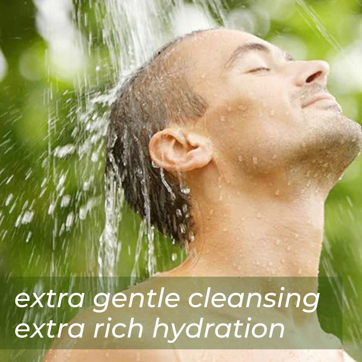 ShiKai Tea Tree Conditioner applying action on hair demonstrates hydrating formula.