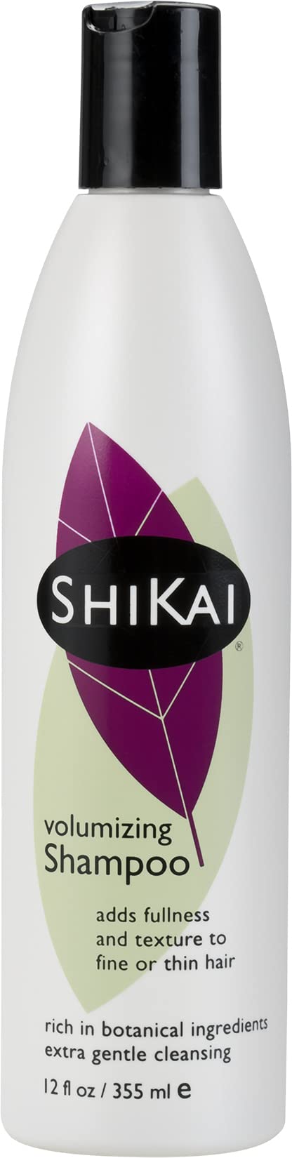 ShiKai Volumizing Shampoo bottle promotes gentle cleansing and added volume for fine hair.