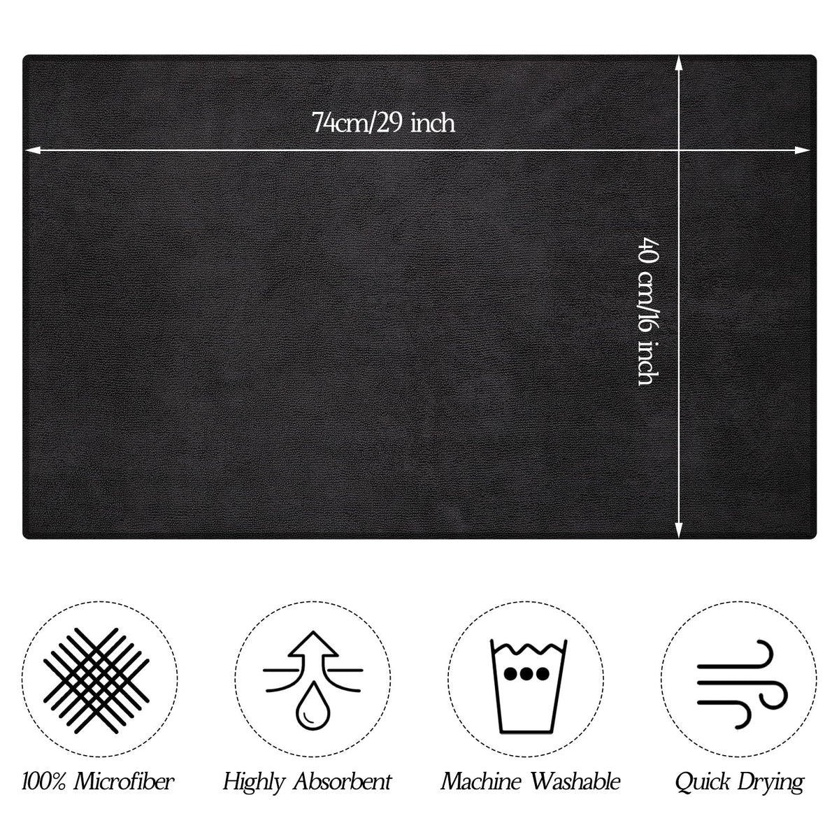 Shimeyao towels at barber chair, durable color.