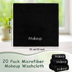 Shimeyao black makeup washcloths ideal for gentle makeup removal.