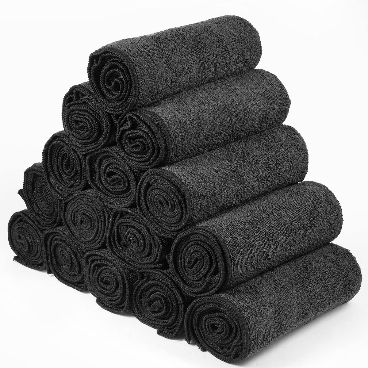 Shimeyao black towels drying quickly after usage in spa.