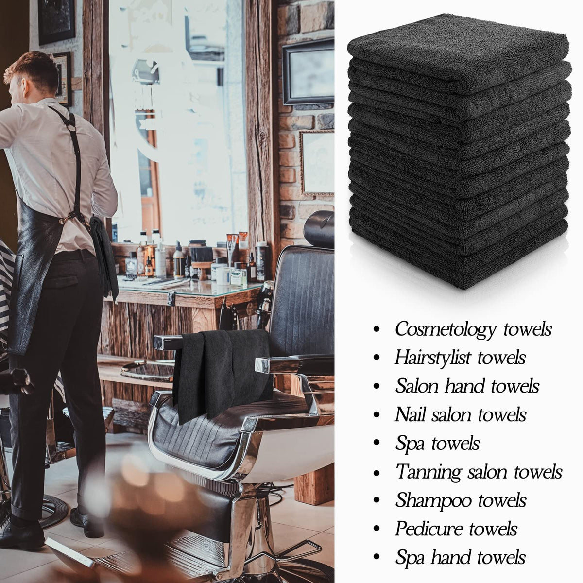 Shimeyao towels for long hair, fade-resistant and reusable.