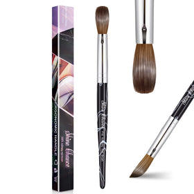 Shine Chance acrylic nail art brush Size 16 with oval hair for precise acrylic application.
