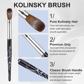 Shine Chance brush stored in protective travel tube for easy take-out.