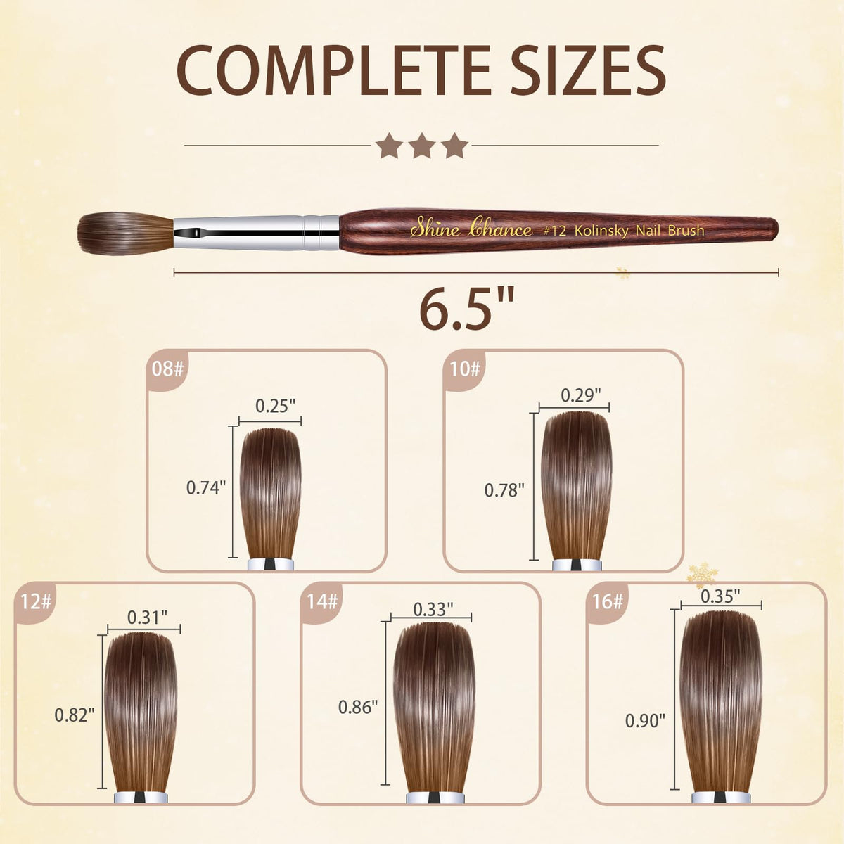 Shine Chance oval brush ideal for large areas and fine line carving.