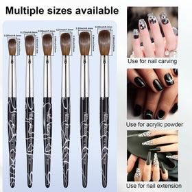 Shine Chance crimped oval brush head enabling versatile control for large areas and fine lines