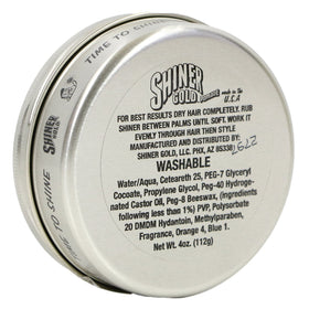 Shiner Gold Pomade coconut scent 4oz can for refreshing styling