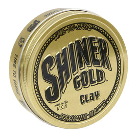 Shiner Gold Matte Clay texture scoop demonstrates matte finish and control.