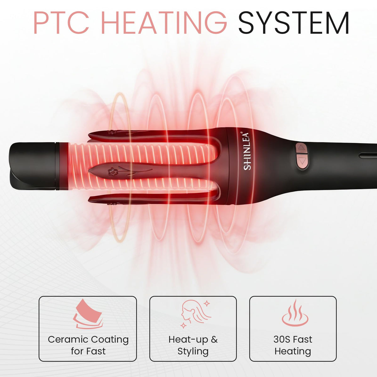 SHINLEA 2-in-1 tool for curling or straightening at home