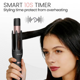 SHINLEA heat-protected barrel keeps hair smooth and glossy